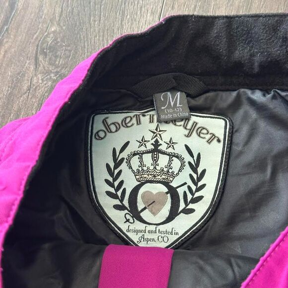 Obermeyer Edie Pant Ski Snow Gear Extending EWS Kids Medium 10-12 Fuchsia Purple - Picture 6 of 7